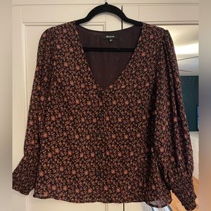 Madewell Autumn Floral Blouse
